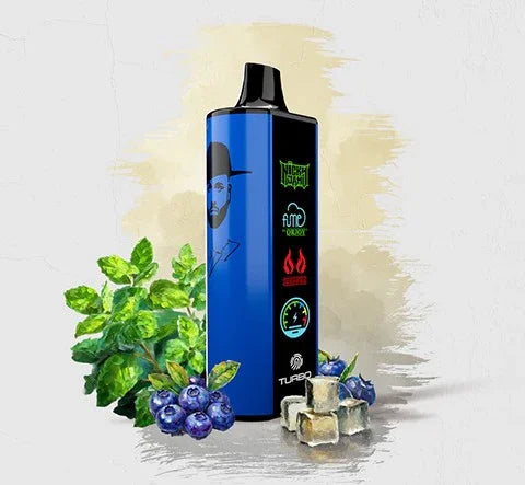 Vape Fume Nicky Jam 15.000 Puffs 0% Nic Blue Miami (Blueberry Mint)