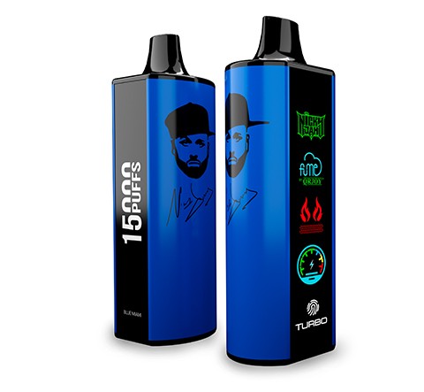 Vape Fume Nicky Jam 15.000 Puffs 0% Nic Blue Miami (Blueberry Mint)