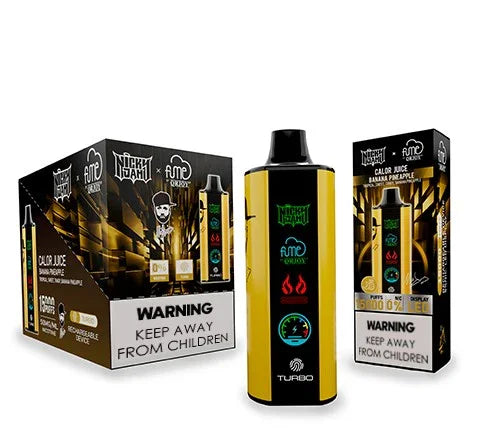 Vape Fume Nicky Jam 15.000 Puffs 0% Nic Calor Juice (Banana Pinneapple)