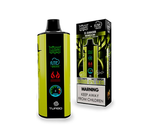 Vape Fume Nicky Jam 15.000 Puffs 0% Nic El Ganador (Mango Kiwi)