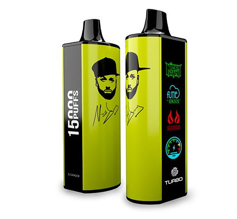 Vape Fume Nicky Jam 15.000 Puffs 0% Nic El Ganador (Mango Kiwi)