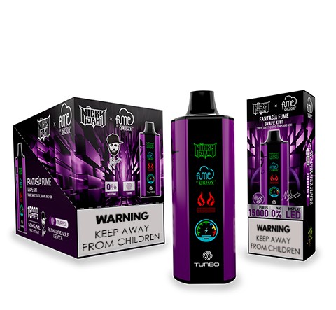 Vape Fume Nicky Jam 15.000 Puffs 0% Nic Fantasia Fume (Grape Kiwi)