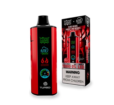 Vape Fume Nicky Jam 15.000 Puffs 0% Nic Ojos Rojos (Cherry Berries)
