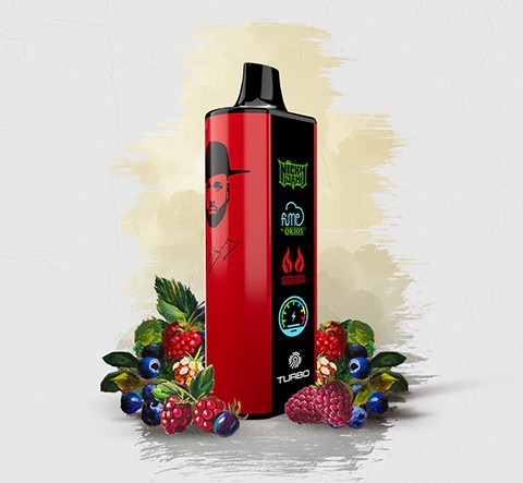 Vape Fume Nicky Jam 15.000 Puffs 0% Nic Ojos Rojos (Cherry Berries)