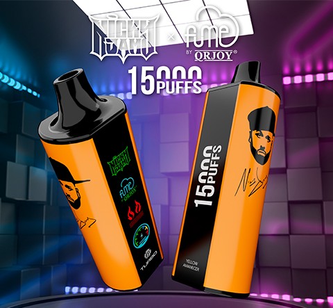 Vape Fume Nicky Jam 15.000 Puffs 0% Nic Yellow Amanecer (Mango, Banana, Piña)