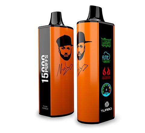 Vape Fume Nicky Jam 15.000 Puffs 0% Nic Yellow Amanecer (Mango, Banana, Piña)