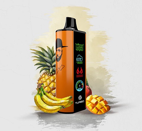 Vape Fume Nicky Jam 15.000 Puffs 0% Nic Yellow Amanecer (Mango, Banana, Piña)