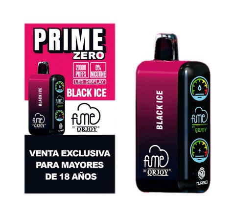 Vape Fume Prime Zero Black Ice 20.000 Pff 0% nic