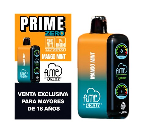 Vape Fume Prime Zero Mango Mint 20.000 Pff 0% nic