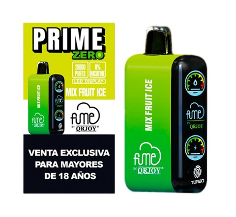 Vape Fume Prime Zero Mix Fruit Ice 20.000 Pff 0% nic