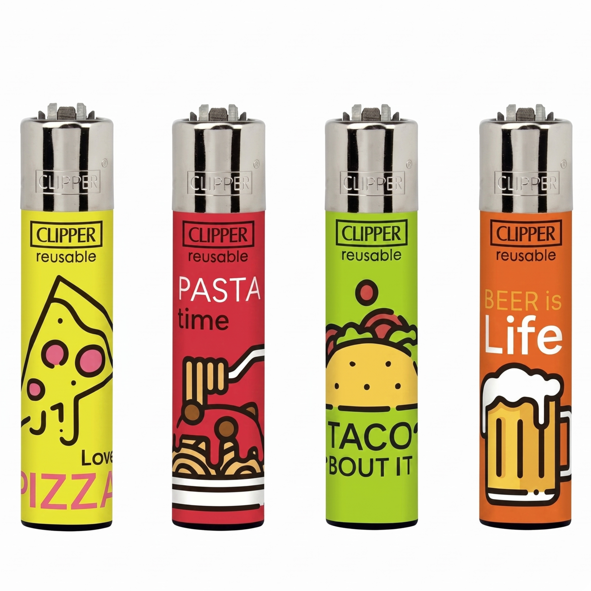 Encendedor Clipper Famous Food