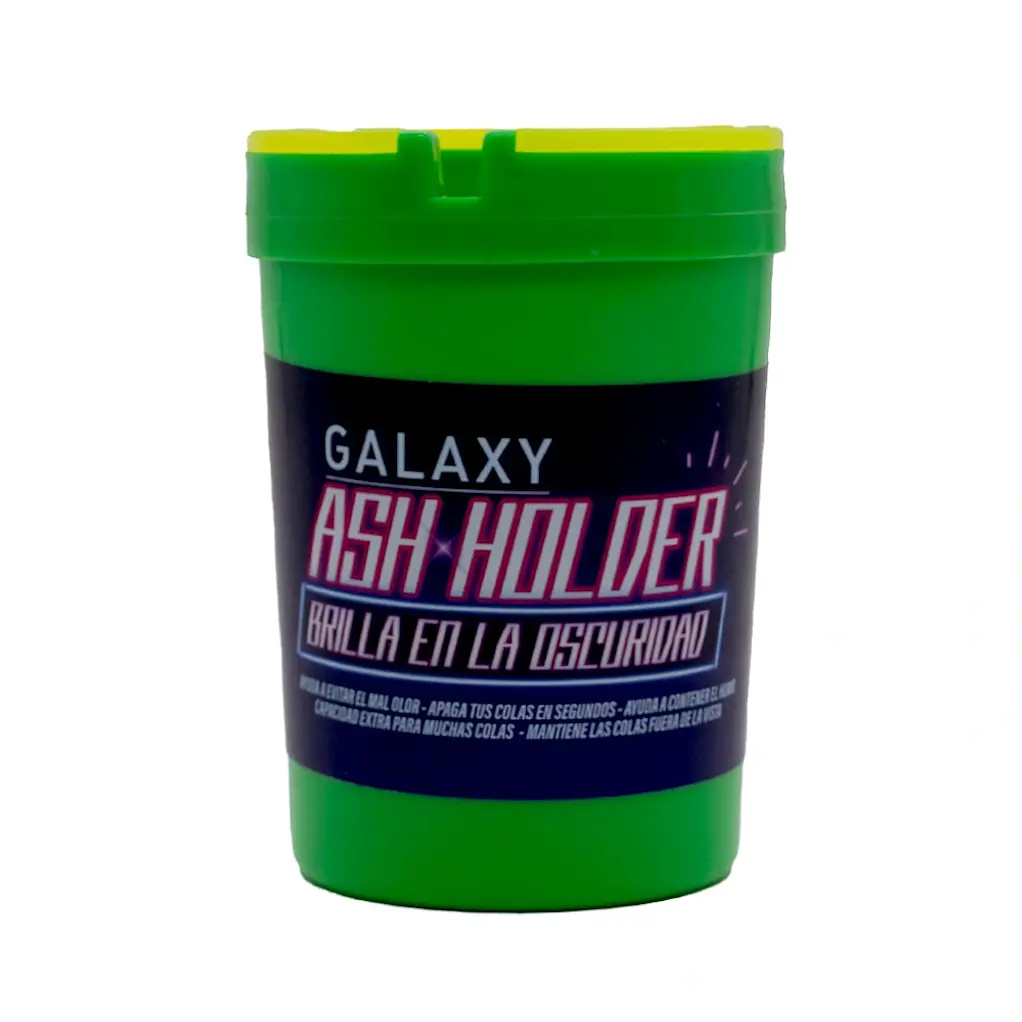 Cenicero De Auto Ash Holder Glow In The Dark Green - Galaxy