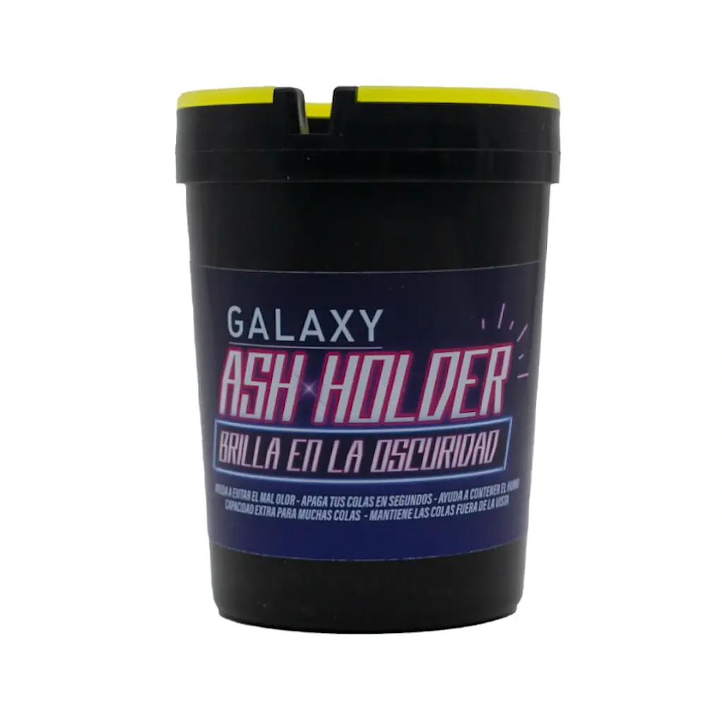 Cenicero De Auto Ash Holder Glow In The Dark Black - Galaxy