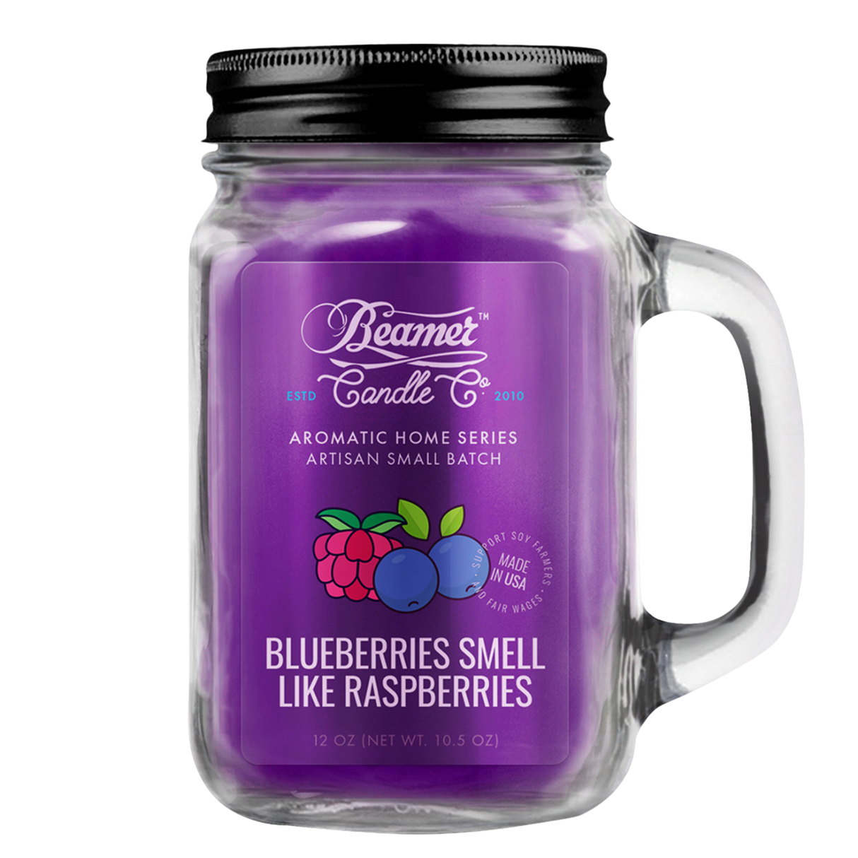 Vela Large Blueberries Smell Like Raspberries - Beamer Candle