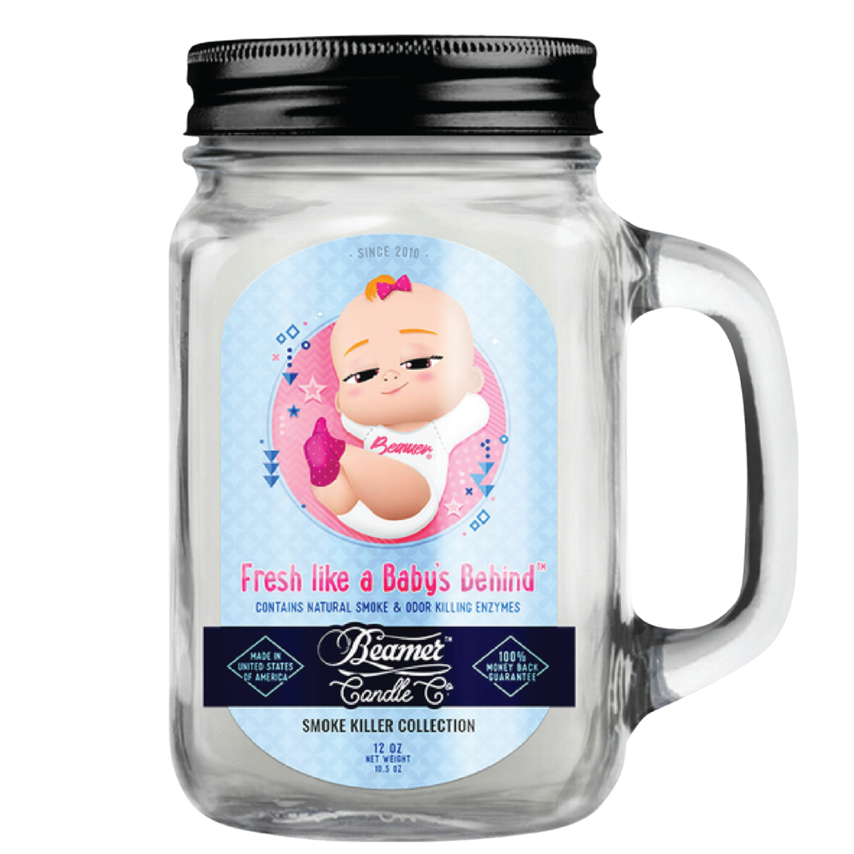 Vela Small Fresh Like a Baby’s Behind - Beamer Candle