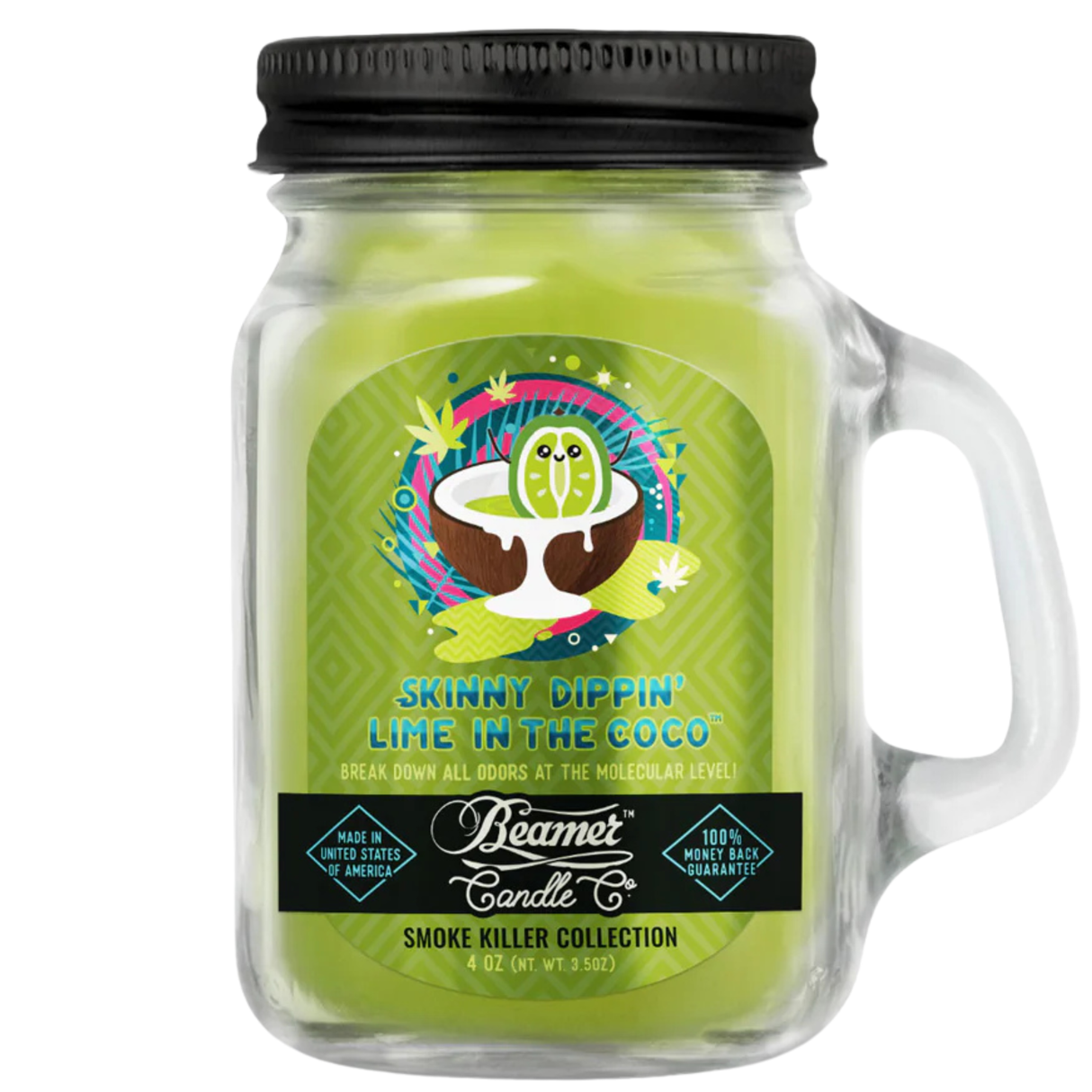 Vela Small Skinny Dippin Lime in the Coco - Beamer Candle