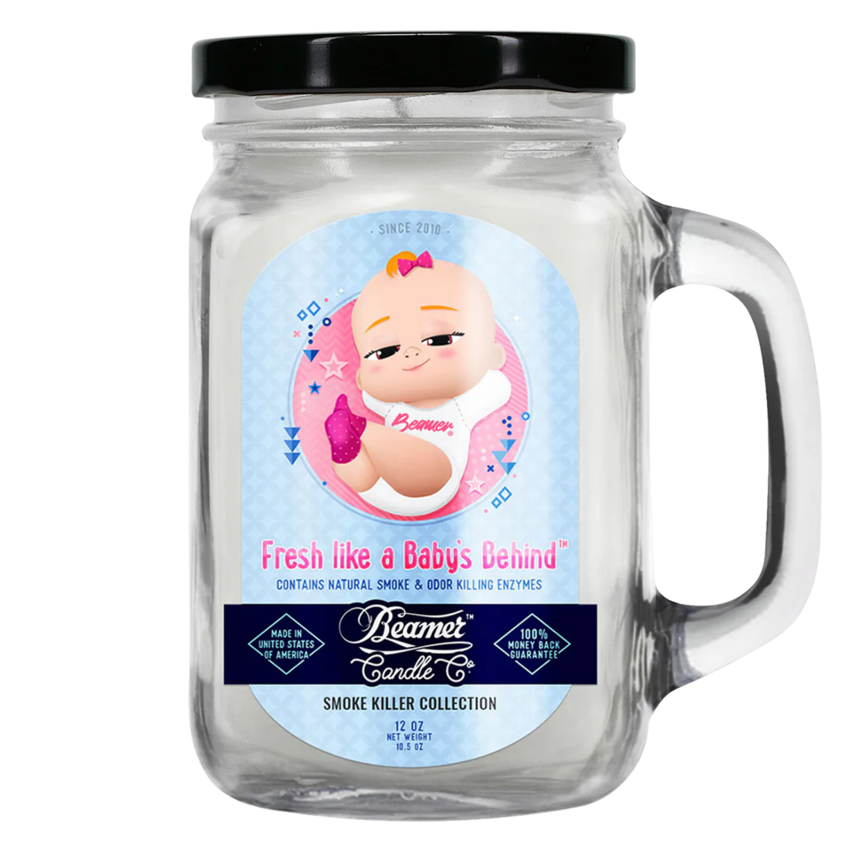 Vela Large Fresh Like a Baby’s Behind - Beamer Candle