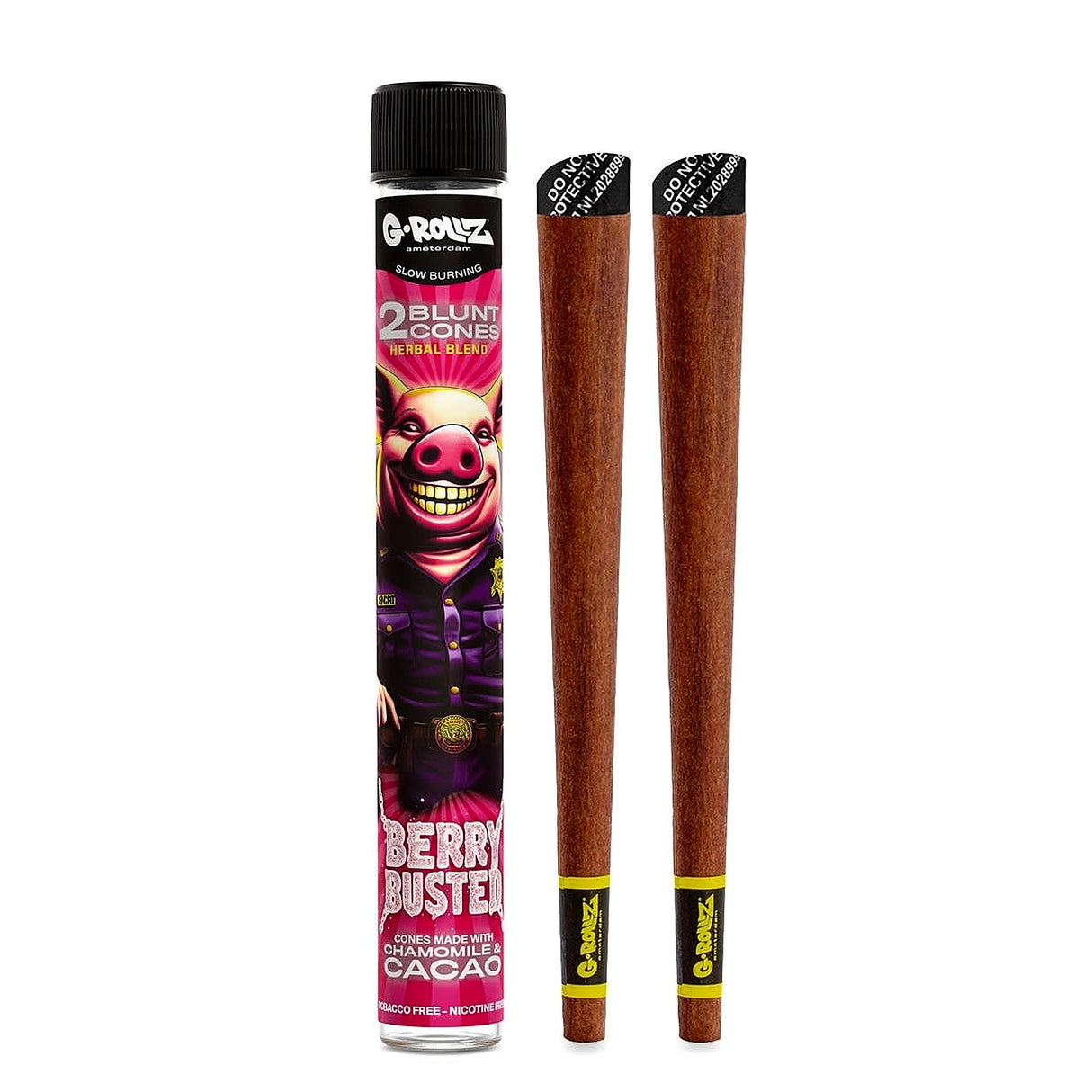 Tubo Cono Herbal Blunts x2 Berry Busted G-Rollz — vista principal