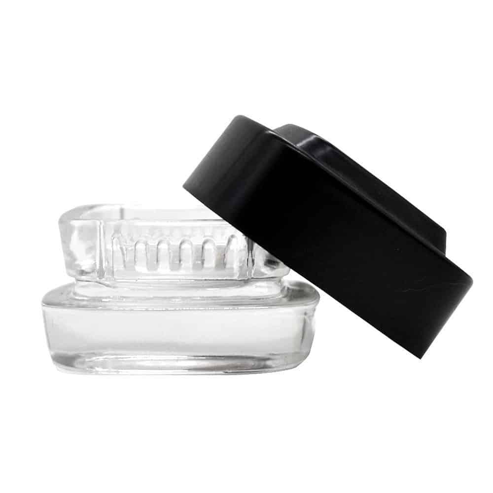 Contenedor Extractos Clear Tapa Negra 4ML - Bonglab