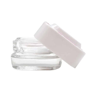 Contenedor Extractos Clear Tapa Blanca 4ML - Bonglab