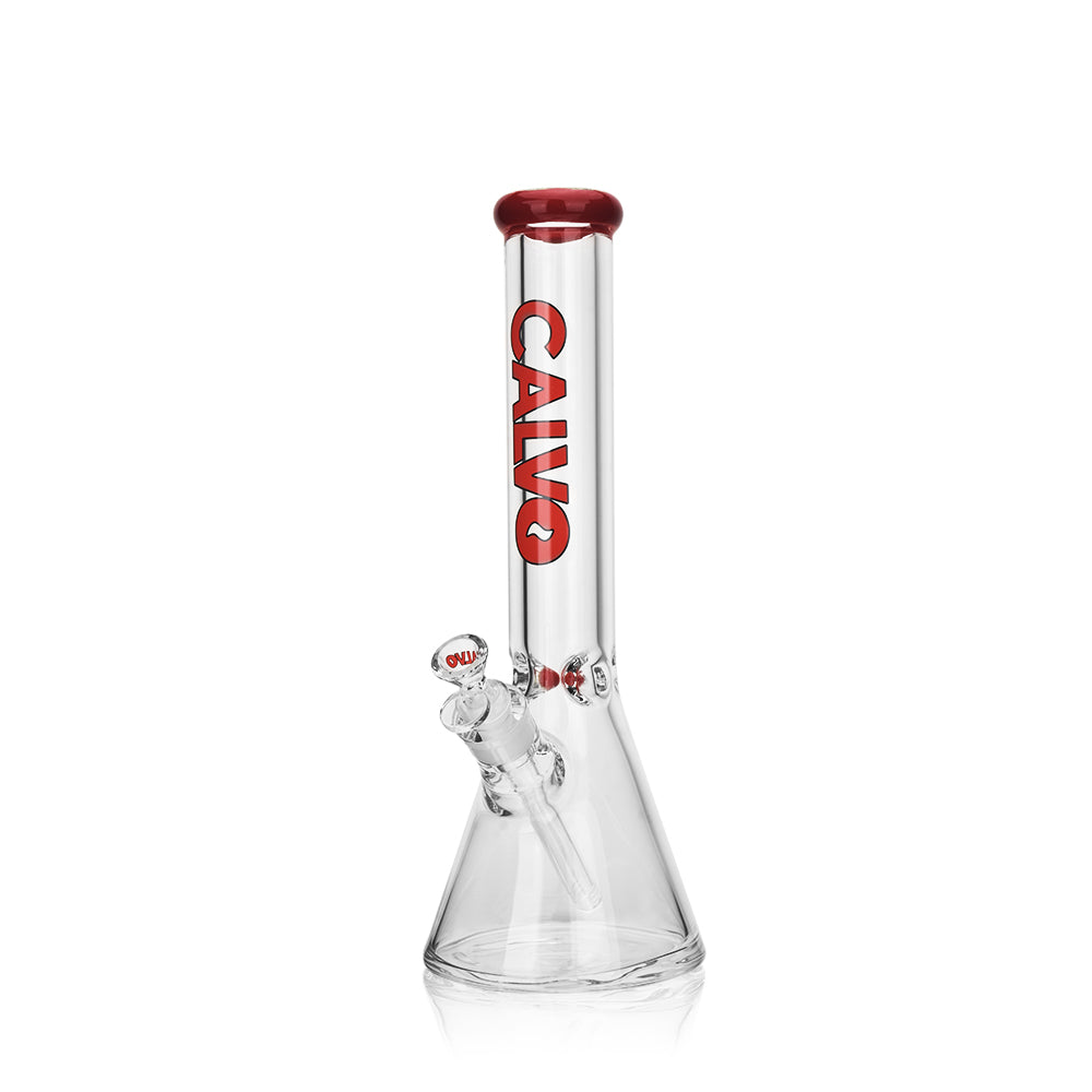 Bong Beaker 35cm 9mm Premium Rojo - Calvo Glass