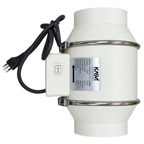 Extractor TT 125mm 312 m3/h con Cable - Kasvi