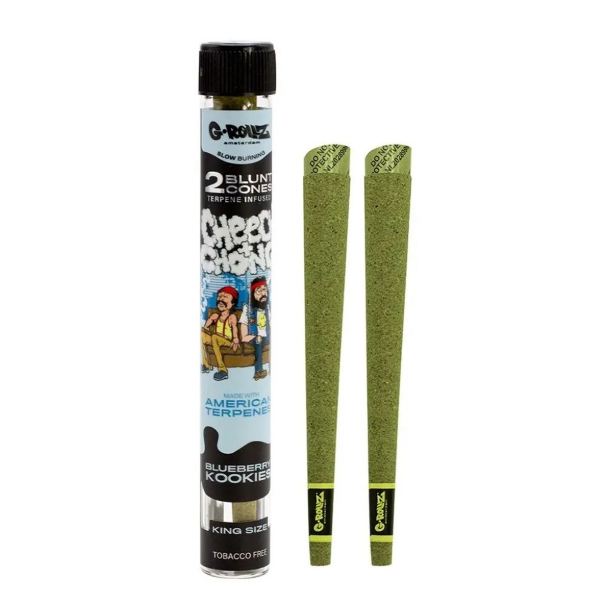 Tubo Cono Blunts x2 Blueberry Kookies Cheech&Chong G-Rollz