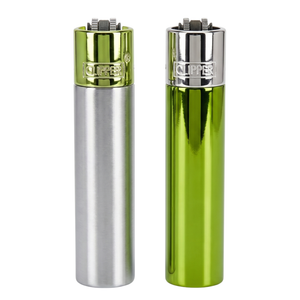 Encendedor Clipper Metalico Pistacho