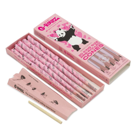 G-Rollz 20 Conos Pre Enrolados Lightly Dyed Pink King Size