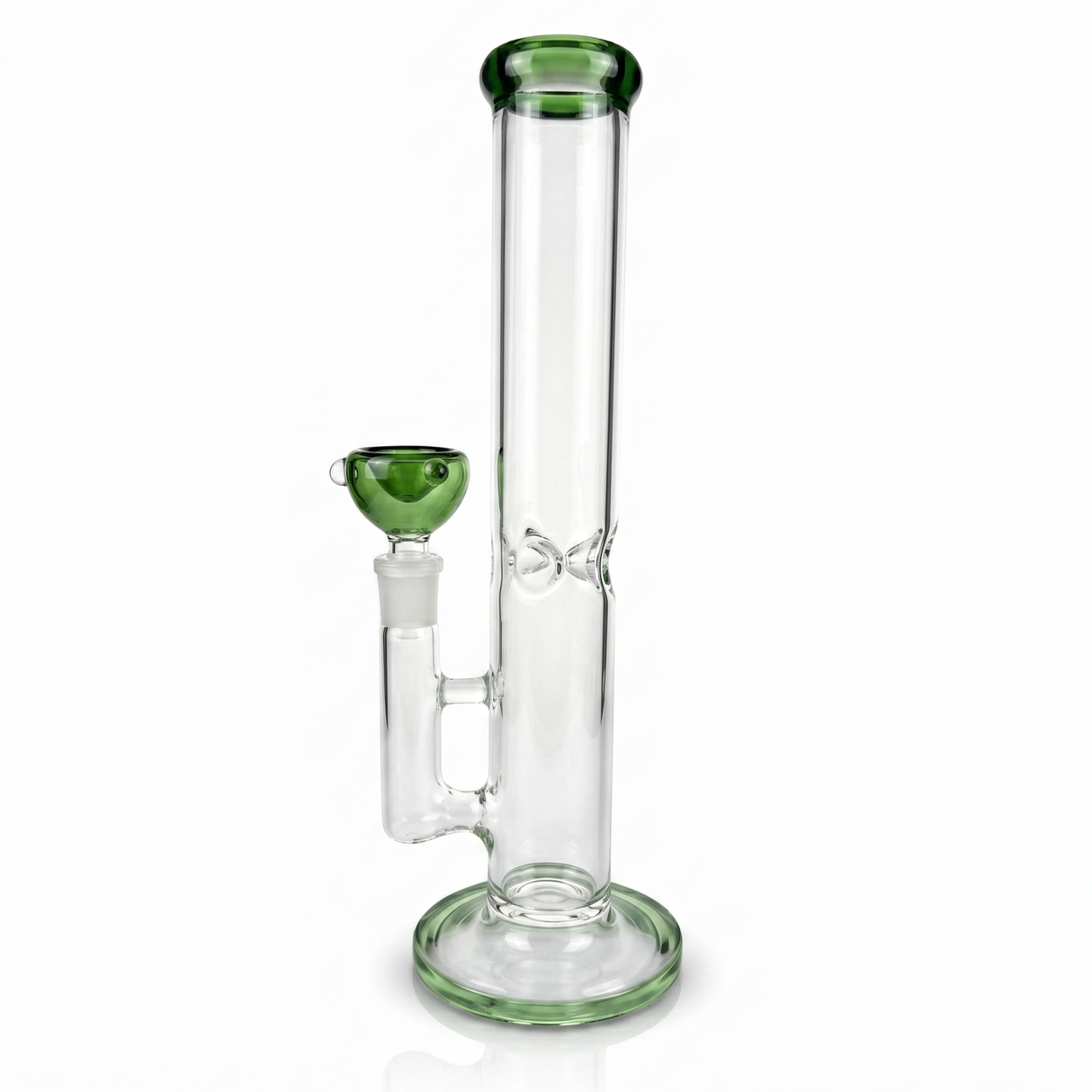 Bong Clasico Liso Pyrex Green 25Cm