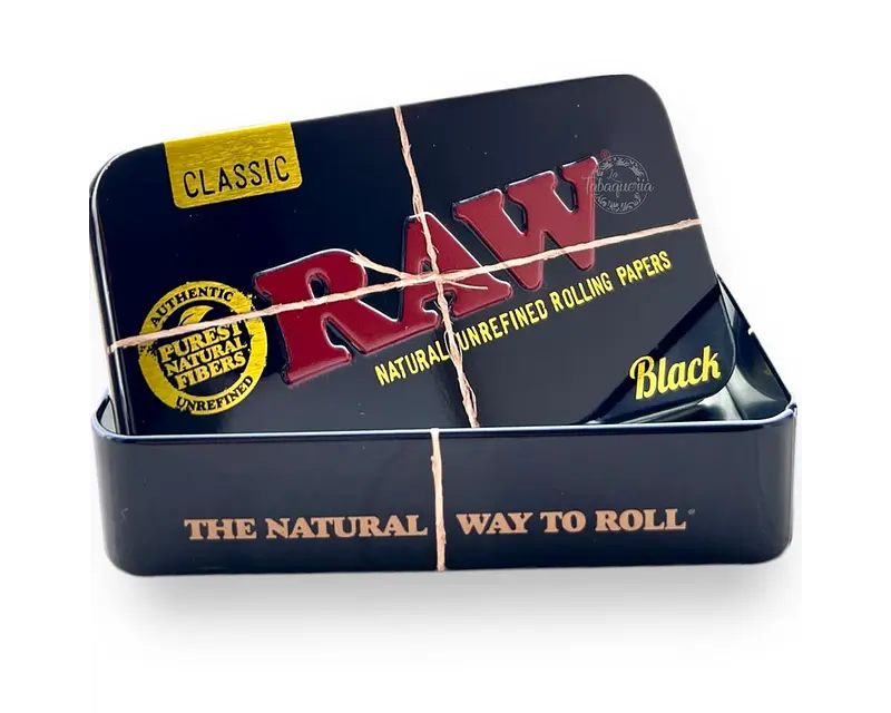 Cajita Metálica Raw Rectangular Negra