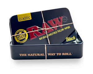 Cajita Metálica Raw Rectangular Negra
