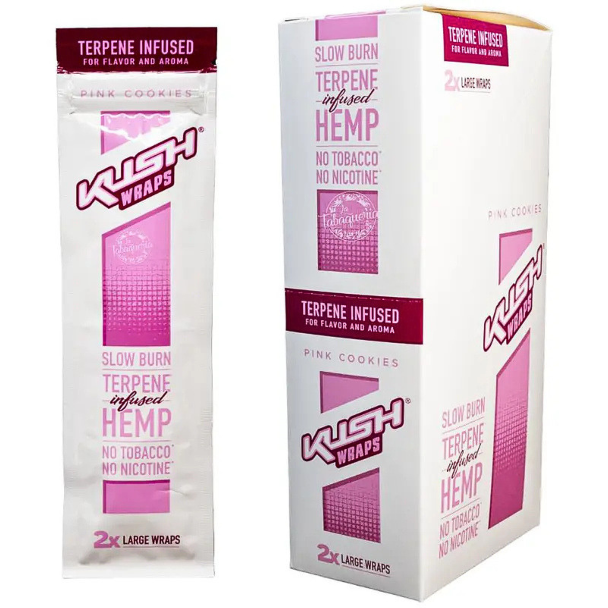 Kush Hemp Wrap Terpene Infused Pink Cookies