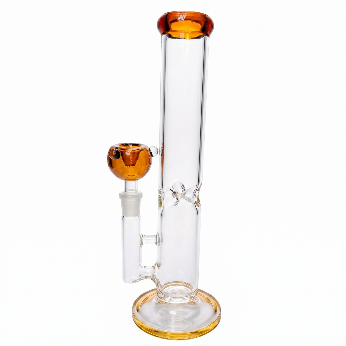 Bong Clasico Liso Pyrex Ambar 25Cm