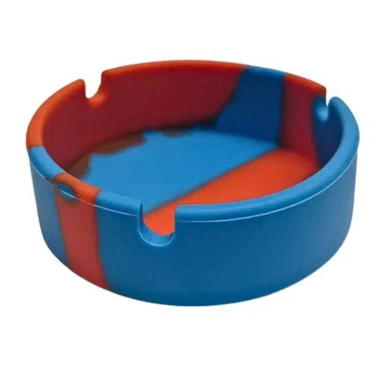 Cenicero Silicona 9 cms Azul Naranja