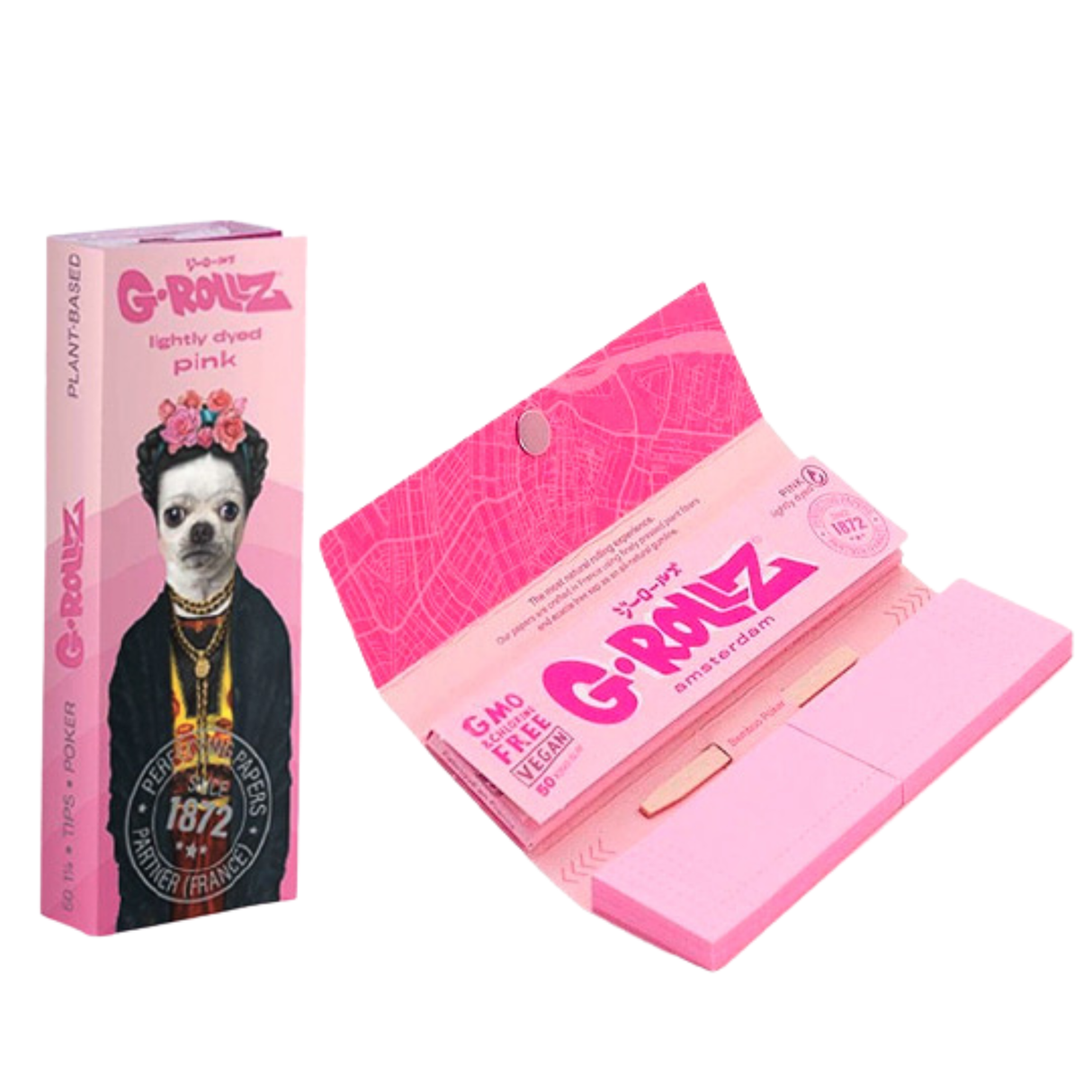 Papelillo G-Rollz Frida 1 1/4 + Tips Pets Rock