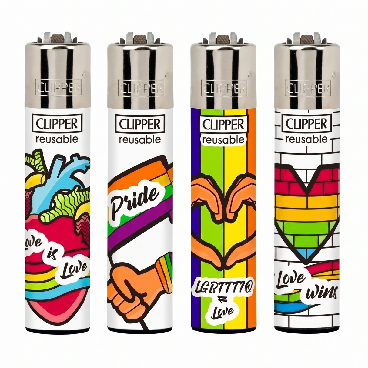 Encendedor Clipper Rainbow Pride