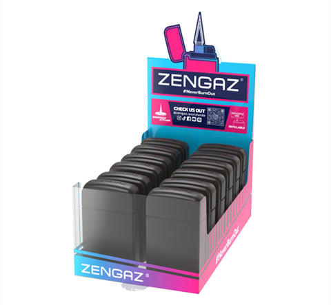 Encendedor Zengaz ZL12 Black Plain