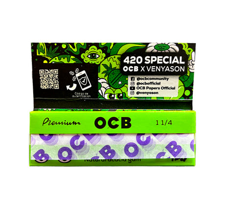 Papelillo Ocb Negro Premium  420 edición limitada 1 1/4