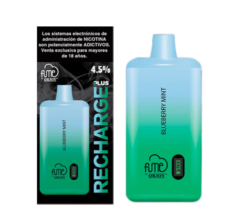 Vape Fume 10.000 Puff Recharge Plus 4,5% Nic Blueberry Mint