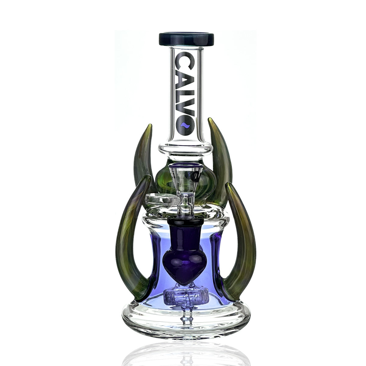 Bong Four Horn Rig Blue 20 cm Calvoglass