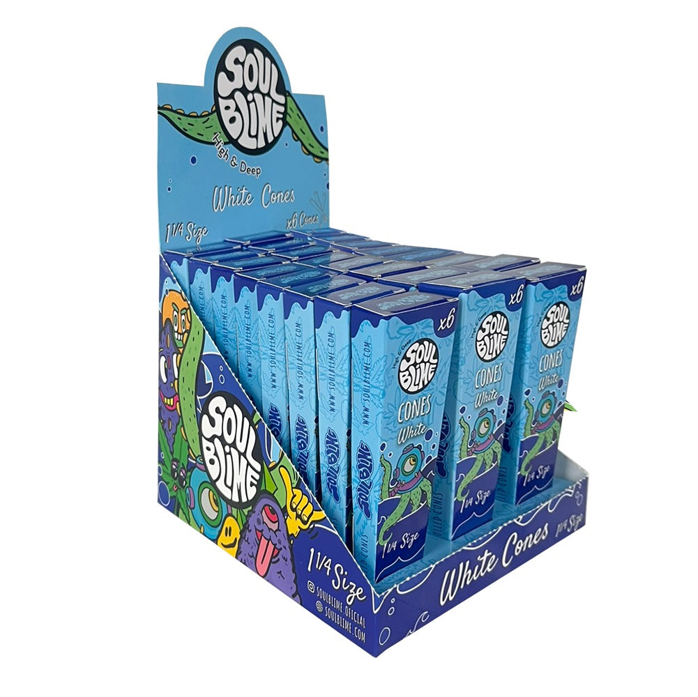 Conos Pre Enrolados 1 1/4 White - Soulblime