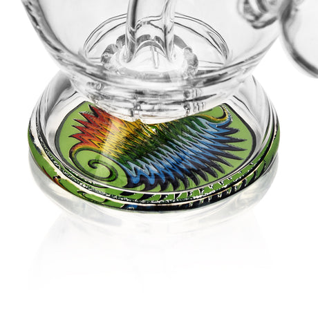 Bong Wax Set Bubble Rig + Banger + Carb Cap Teal - Calvoglass