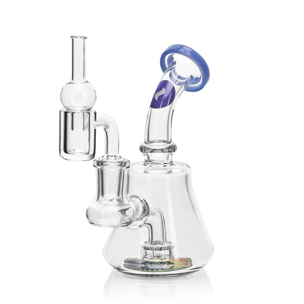 Wax Set Jade Blue Dab Rig Calvo Glass