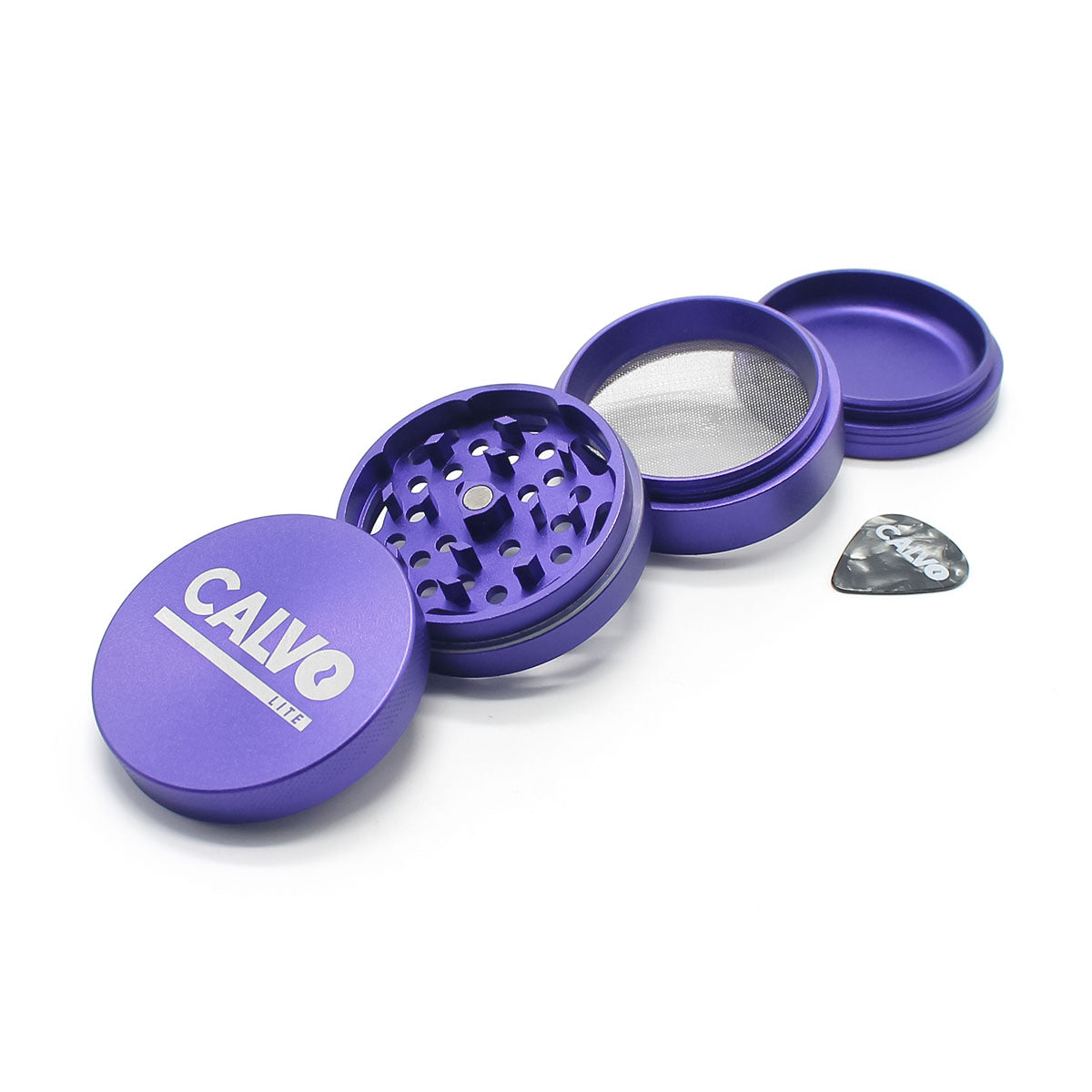 Moledor Metalico Lite Morado 50mm - Calvo Glass