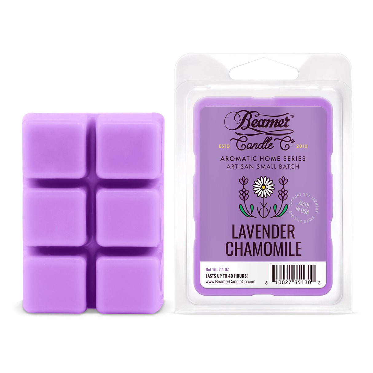 Vela Wax Drop Lavander Chamomile Pop Edición Limitada - Beamer Candle