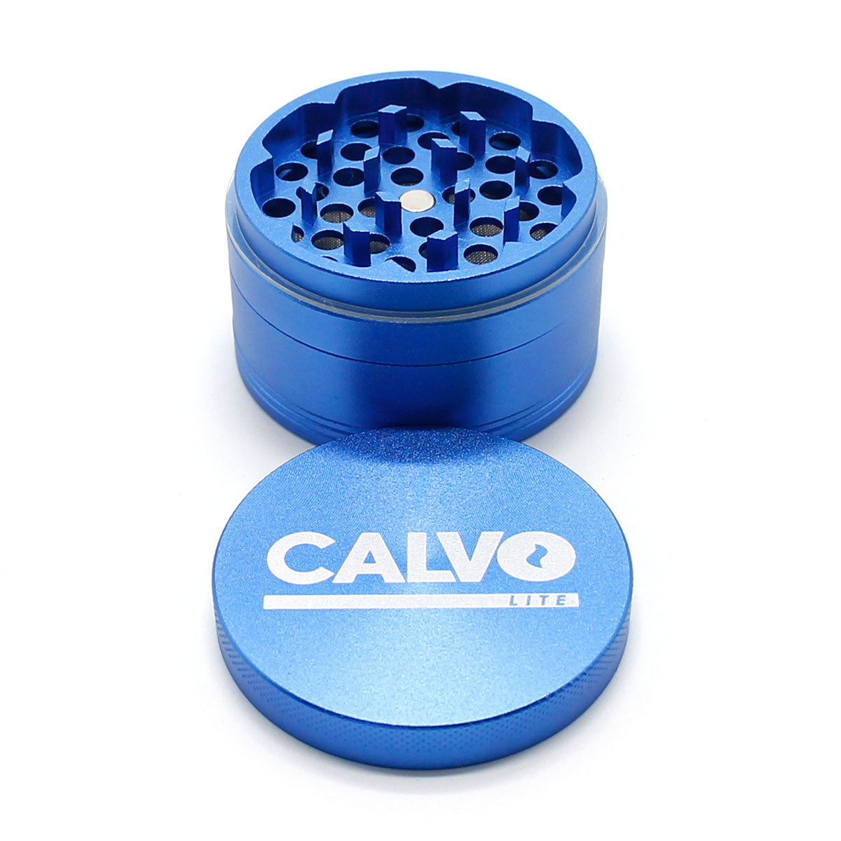 Moledor Metalico Lite Azul 50mm - Calvo Glass