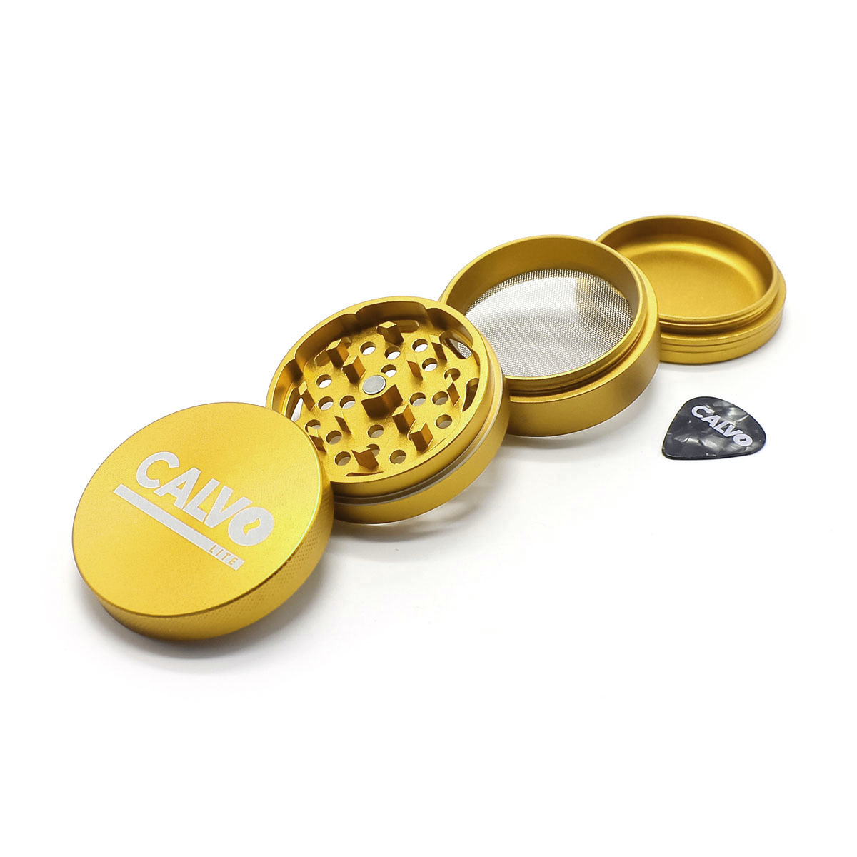 Moledor Metalico Lite Dorado 50mm - Calvo Glass