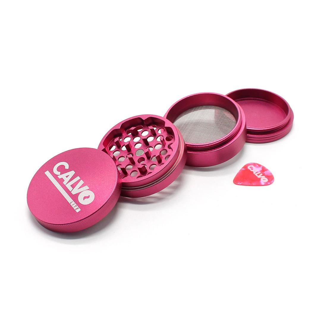 Moledor Metalico Lite Rosado 50mm - Calvo Glass