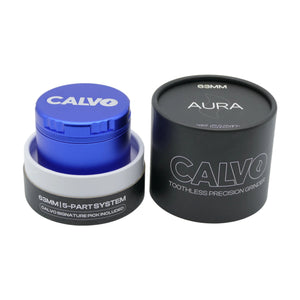Moledor Aura Non Teeth 63mm Azul - Calvo Glass